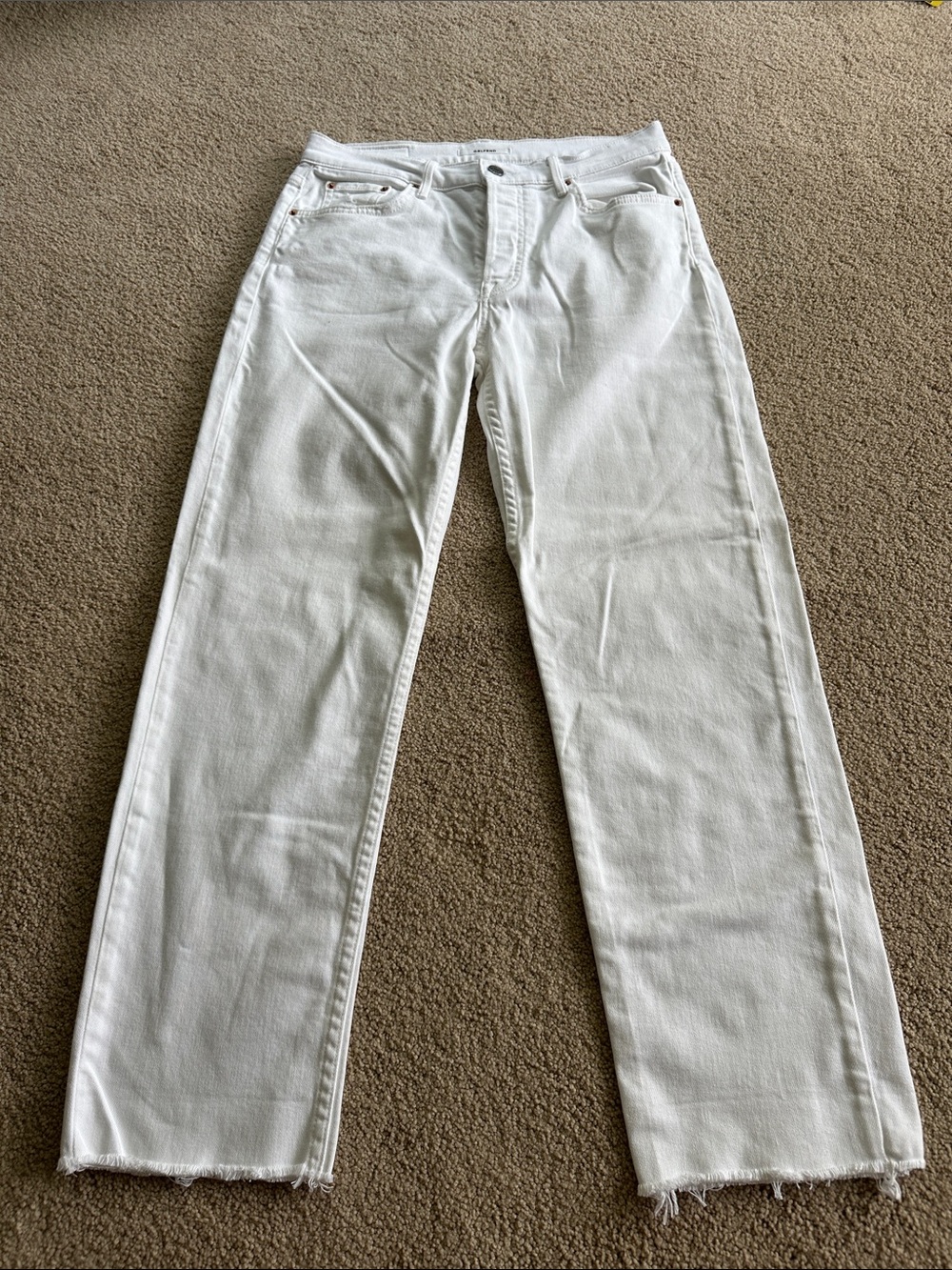 Grlfrnd Helena white jeans